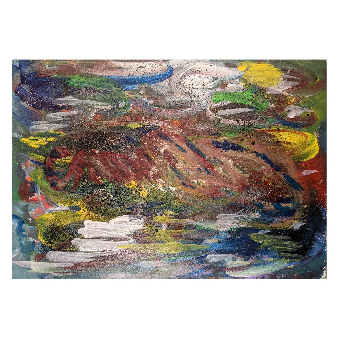 DROPOUT BOOGIE by CAPTAIN OLMIGHTY (Original Painting) - OLMO